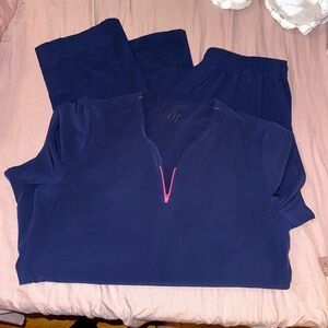 Navy blue scrubs